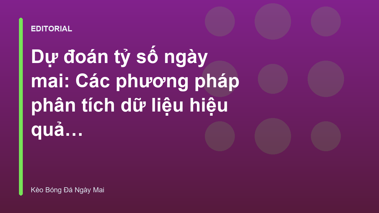 Phân tích dữ liệu bóng đá để dự đoán tỷ số