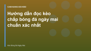 Read more about the article Hướng dẫn đọc kèo chấp bóng đá ngày mai chuẩn xác nhất